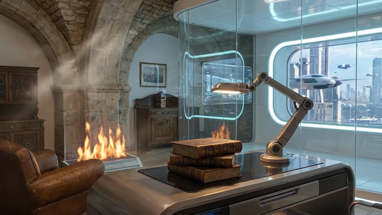 Futuristisk kontor møder traditionel arkitektur