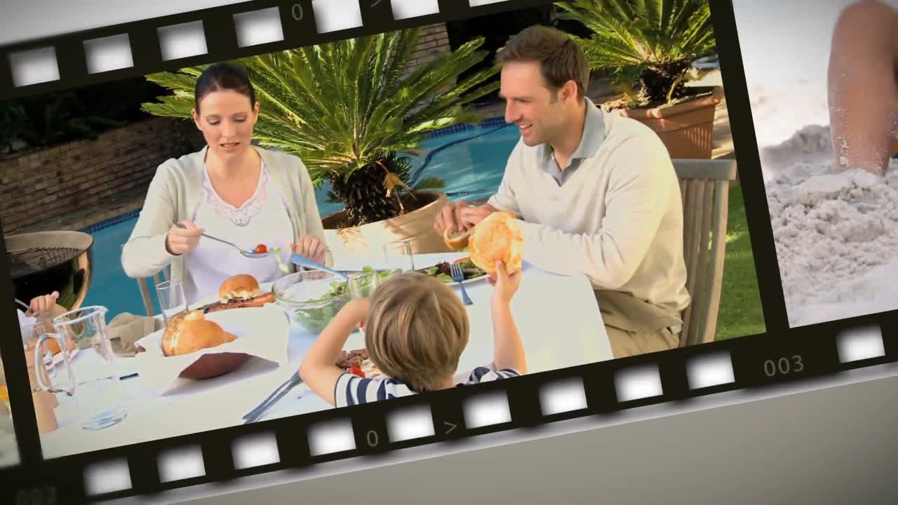 montaje de familias fuera