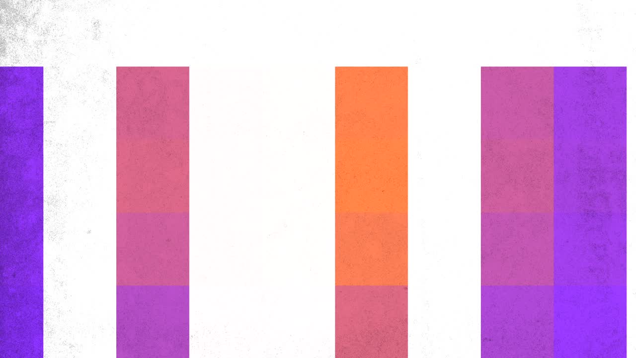 columnas coloridas de pie una al lado de la otra, creando un contraste llamativo