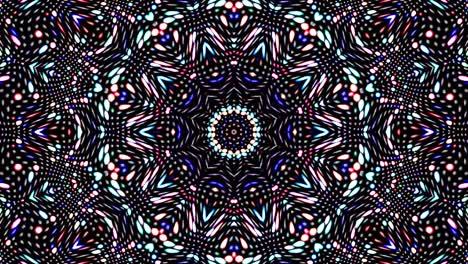 hermoso caleidoscopio abstracto que brilla, una luz radiante que regula los movimientos sutiles