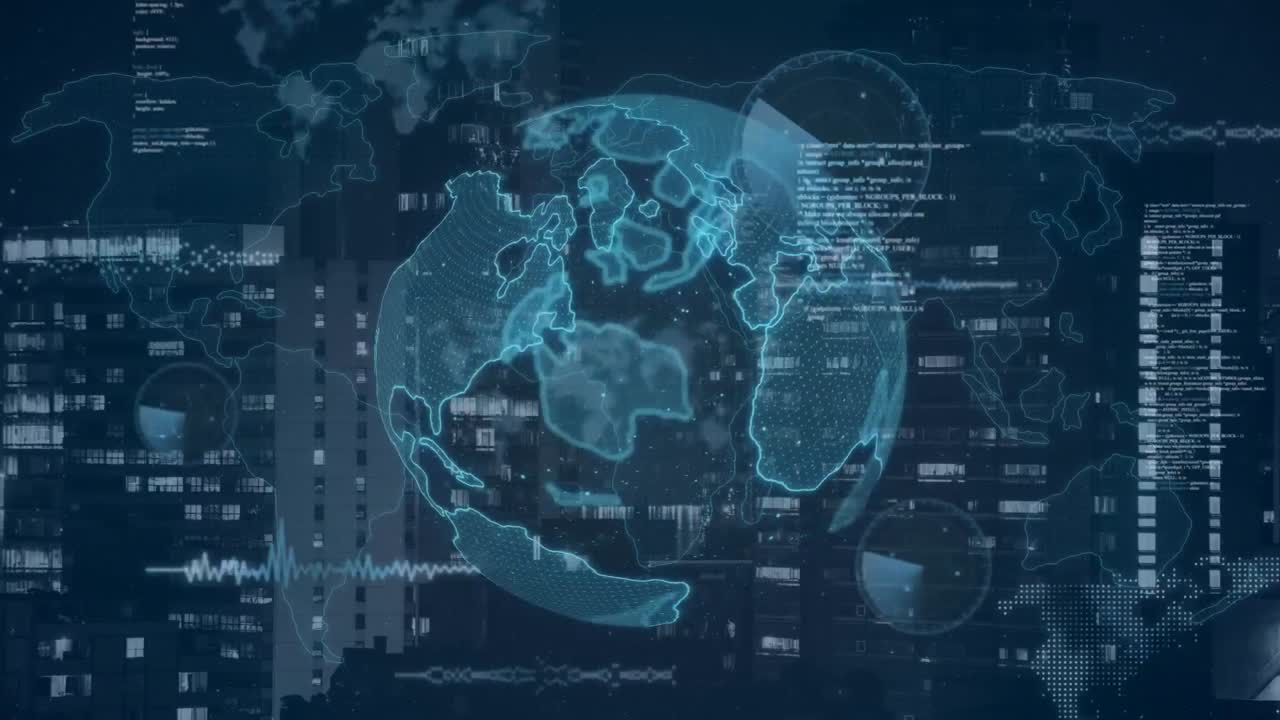 전 세계 및 세계 지도에 대한 화면에서 데이터 처리 구성