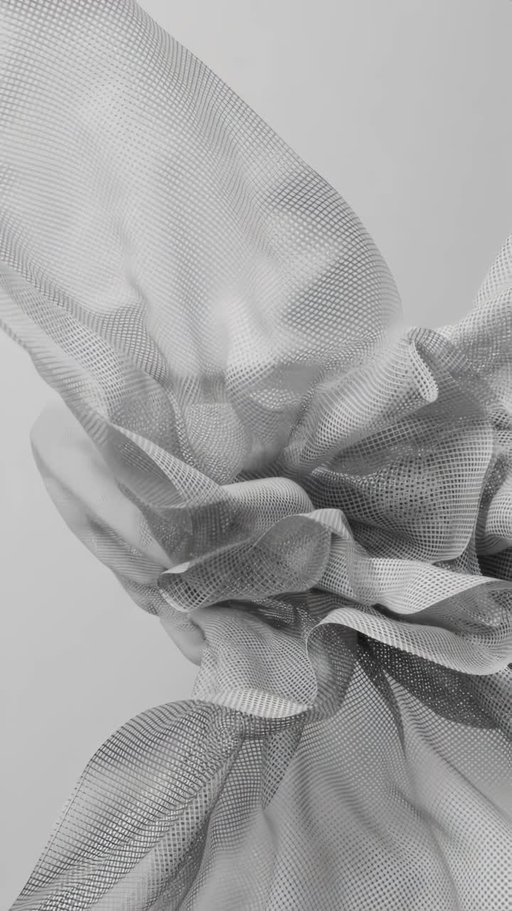 Abstract Mesh Fabric Art