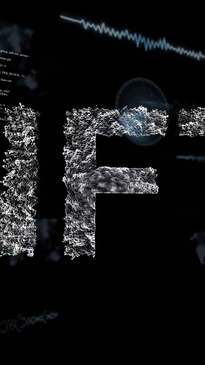 Animation of financial data processing and nft text over black background