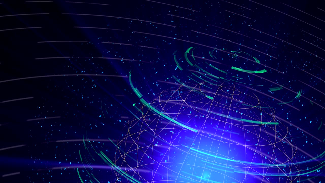 Glass globe distortion digital background loop, abstract 3d render, computer generated backdrop