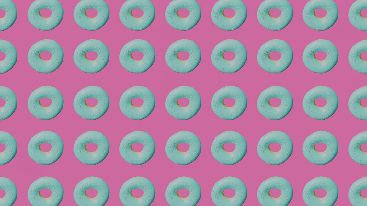 rosquilla azul giratoria