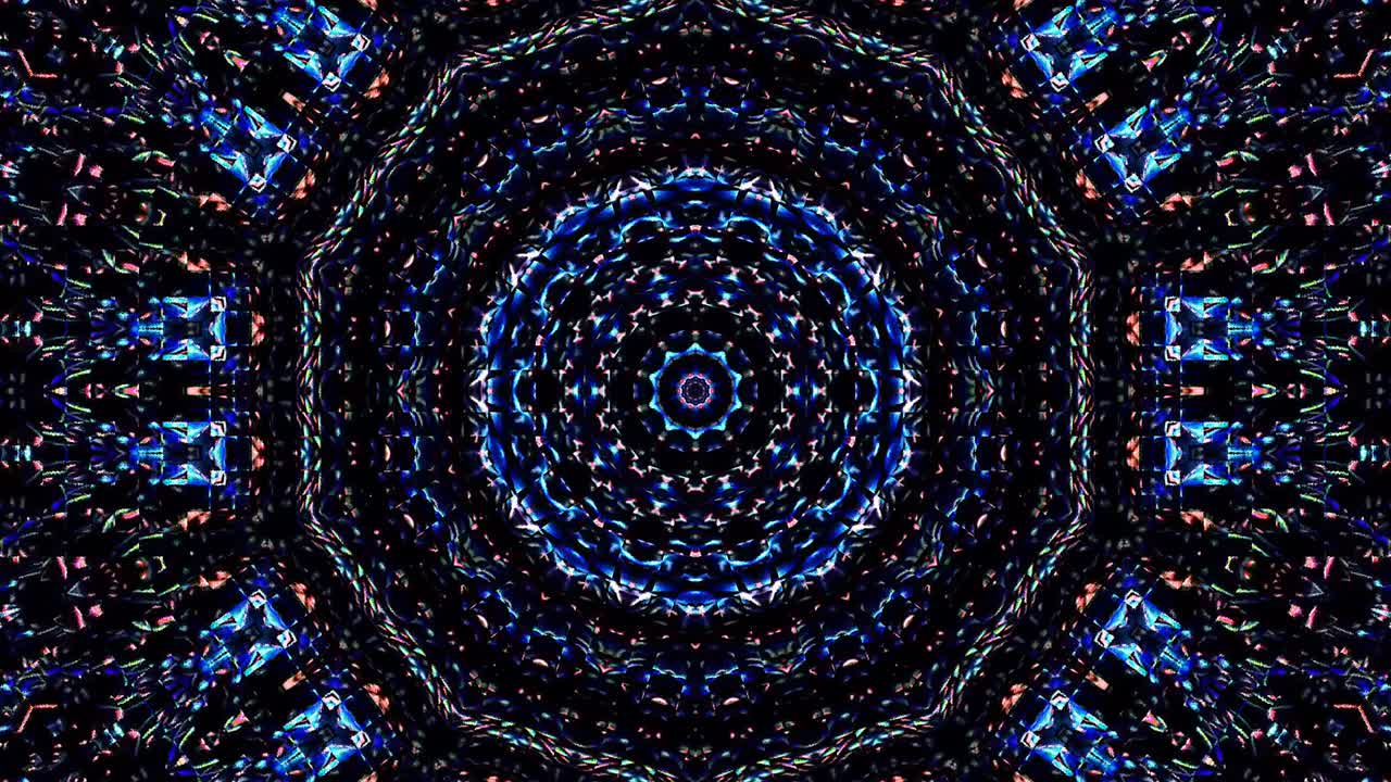 líneas brillantes que establecen el movimiento de la onda, coloridas, sobre un fondo negro