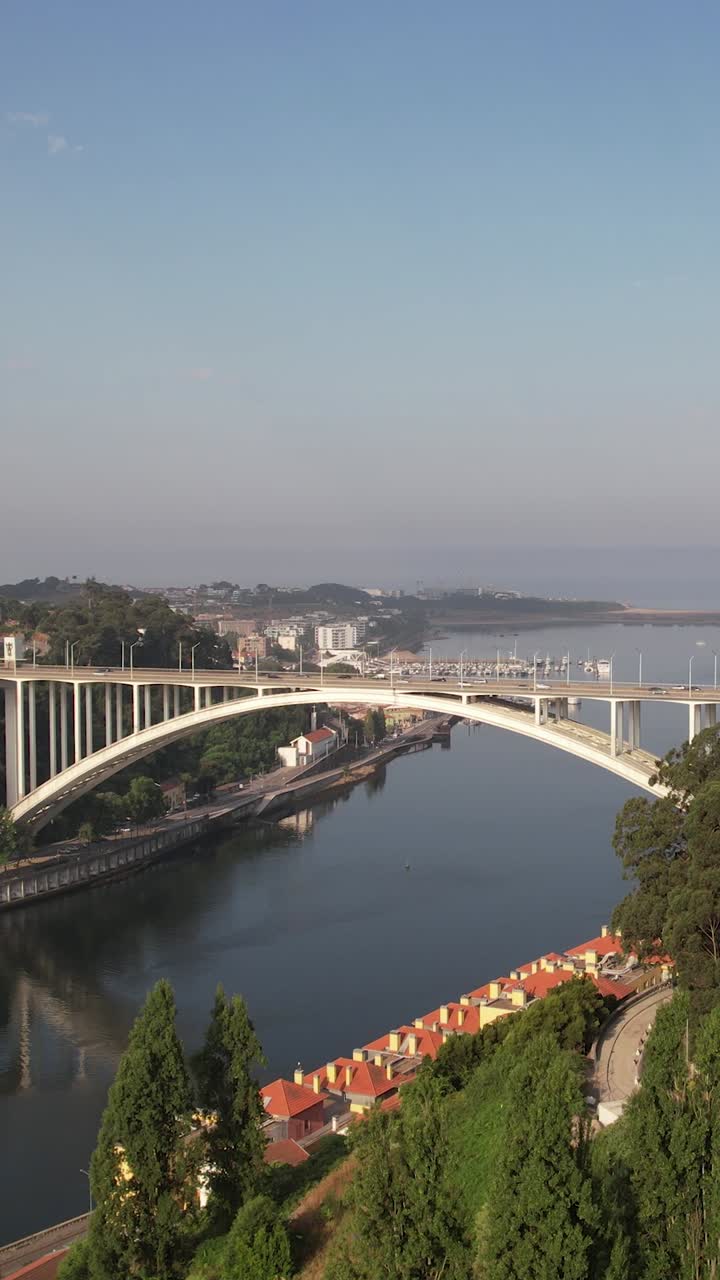 Aerial Vertical View City of Porto, Portugal