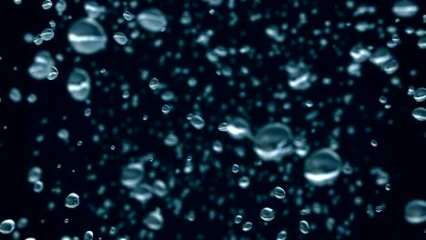 hermosas gotas de lluvia congeladas en el tiempo