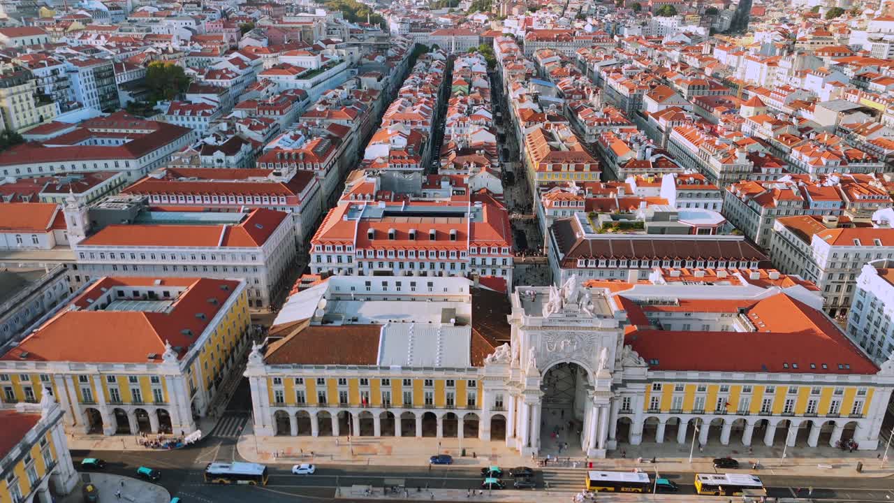 Vista aerea di Lisbona, Portogallo