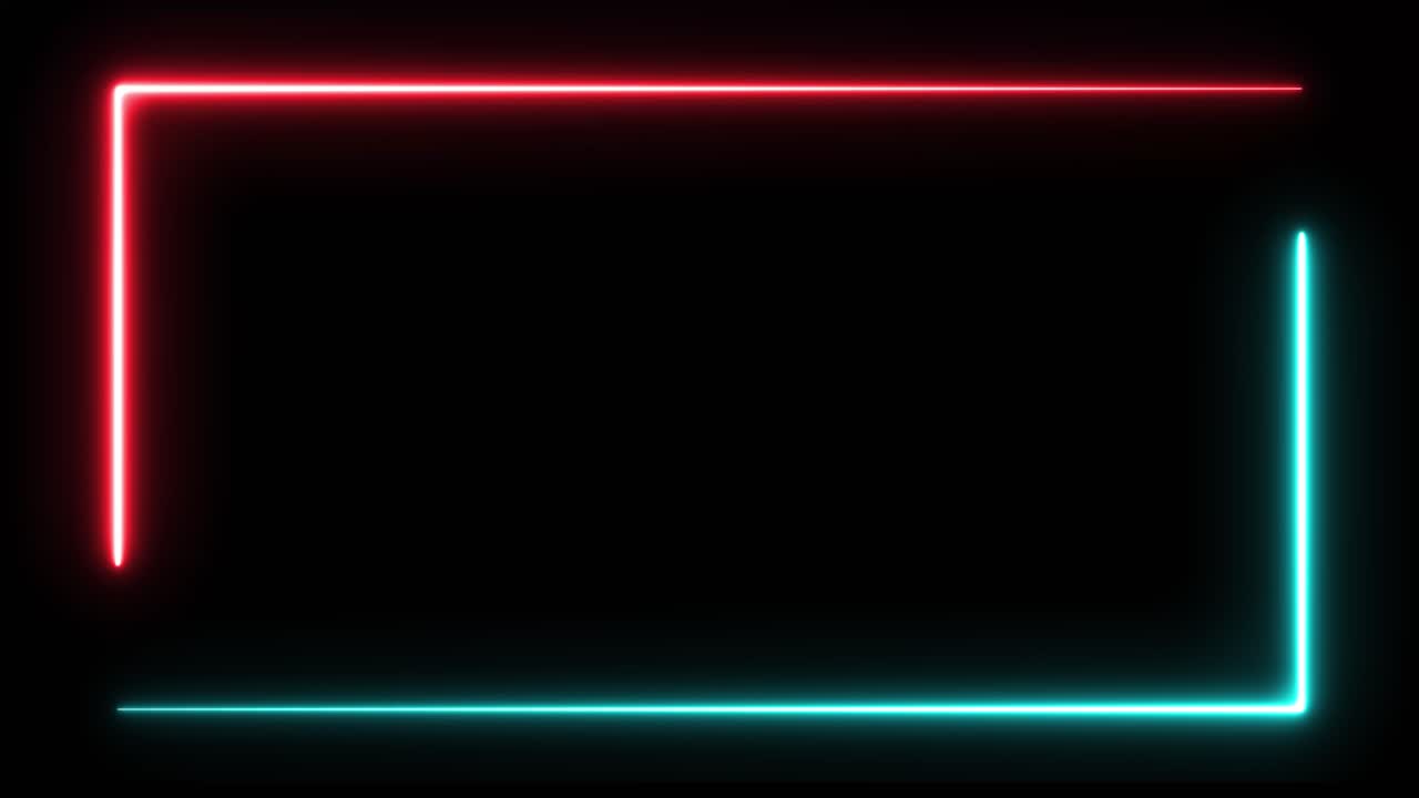 borde del marco de neón