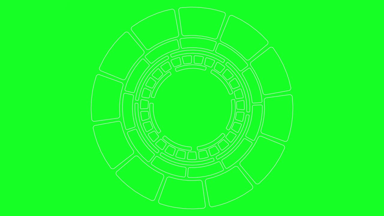 pantalla de head-up (hud) elemento gráfico giratorio central