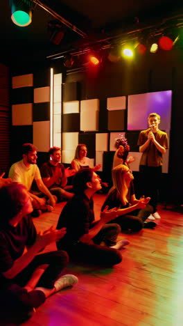 live music performance with audience
