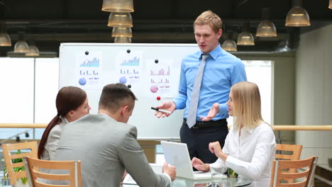 Gruppe-Von-Kollegen,-Die-über-Eine-Präsentation-Von-Finanzdiagrammen-Auf-Einem-Whiteboard-Sprechen-1