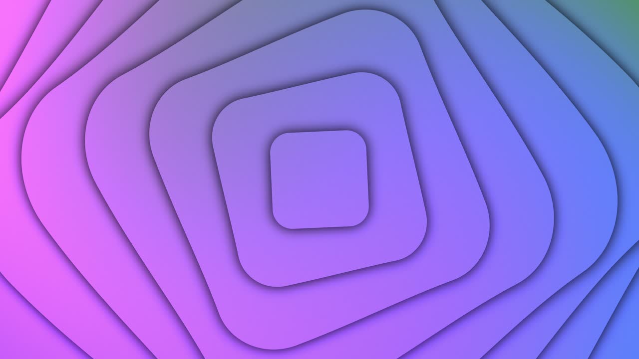 espiral giratoria en capas forma vectorial animación 2d girando con gradiente de color de fondo patrón abstracto color púrpura tinte verde