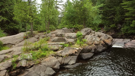 Oxtongue-Falls-at-Algonquin-Park,-Ontario,-Canada