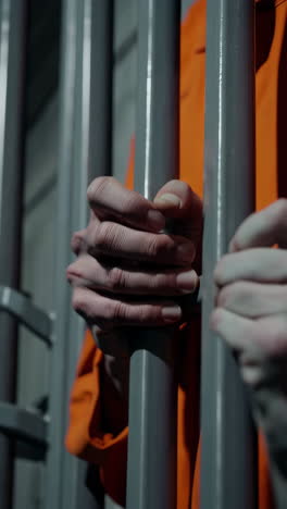 hands gripping prison bars