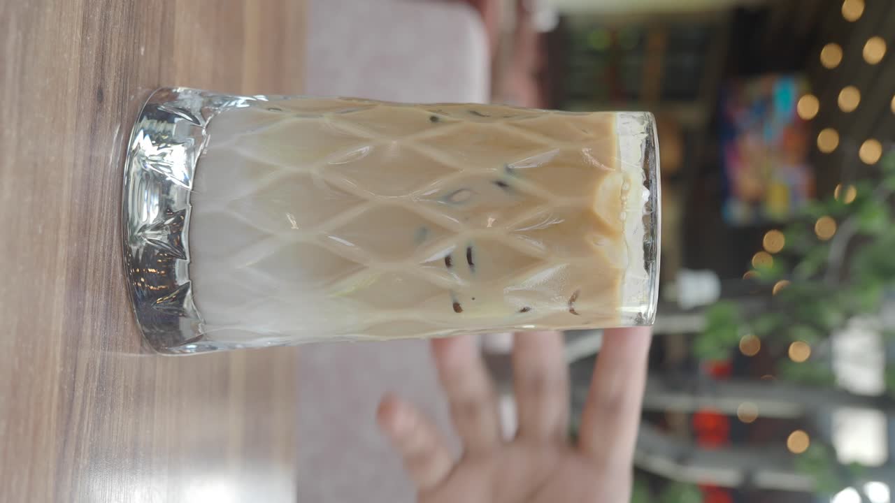 Iced Coffee Drink in Glass