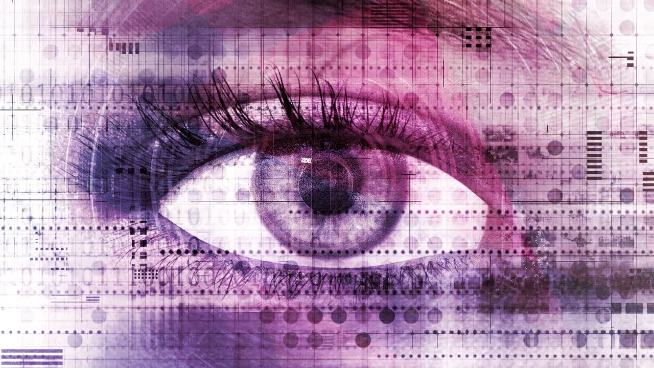 amenaza a la seguridad de la privacidad en línea arte de fondo abstracto