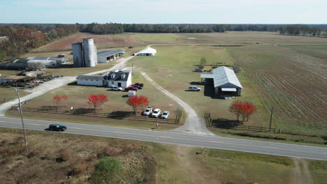 farmland property in burgaw, north carolina establishing orbiting aerial