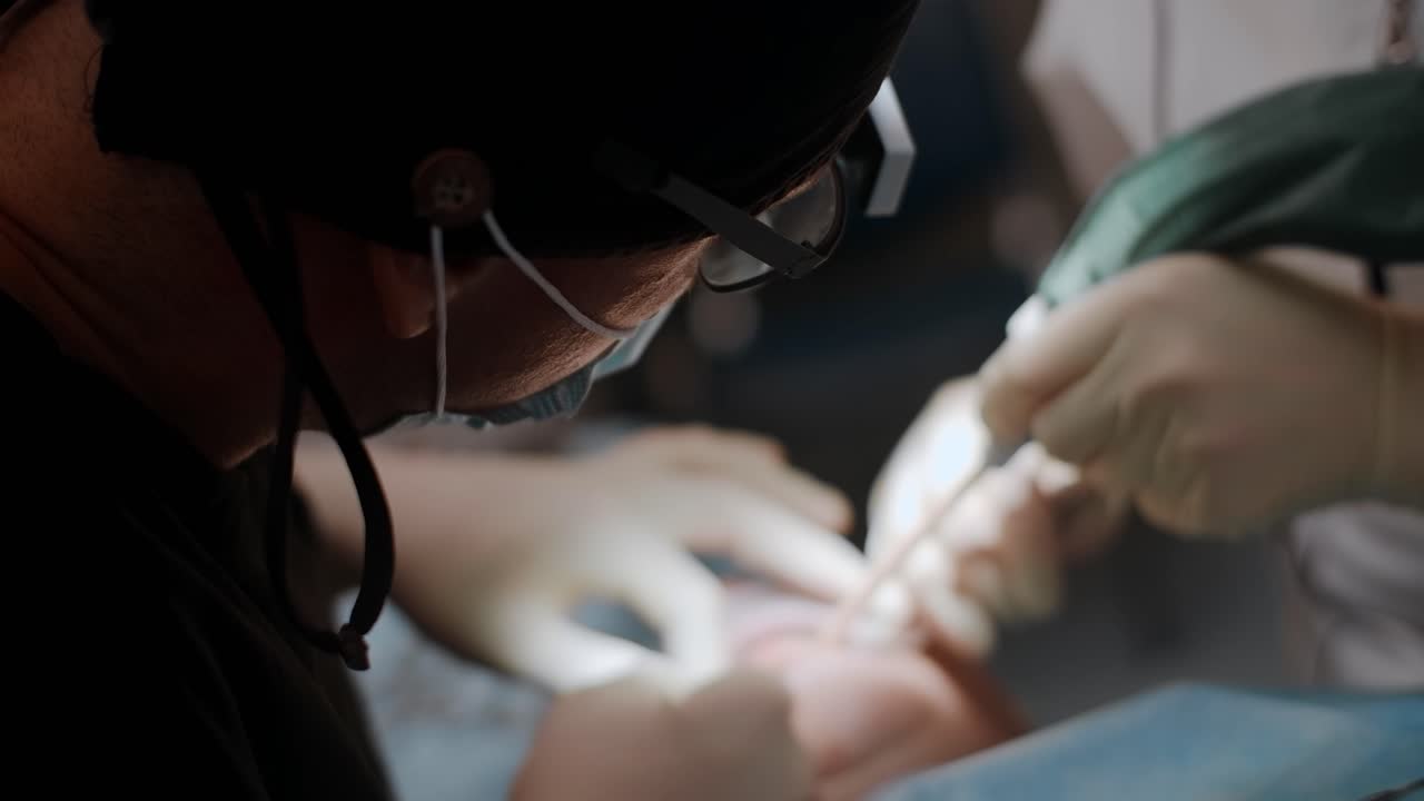 진행 중인 치과 절차