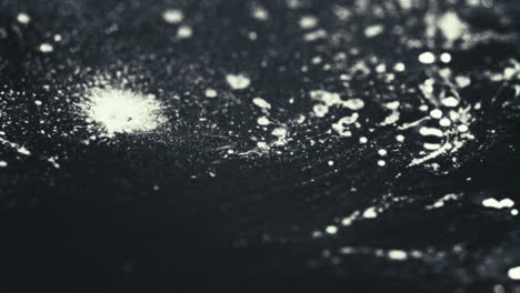 old footage of weird science experiment - macro liquids