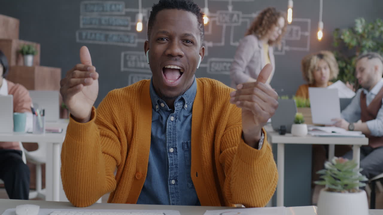 Businessman in Video Conference