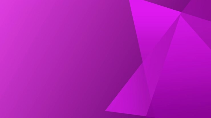 Triangle polygon and purple background with horizontal line