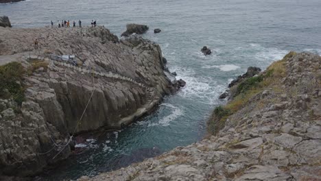 Tojinbo-Klippen,-Felsige-Küste-Am-Japanischen-Meer