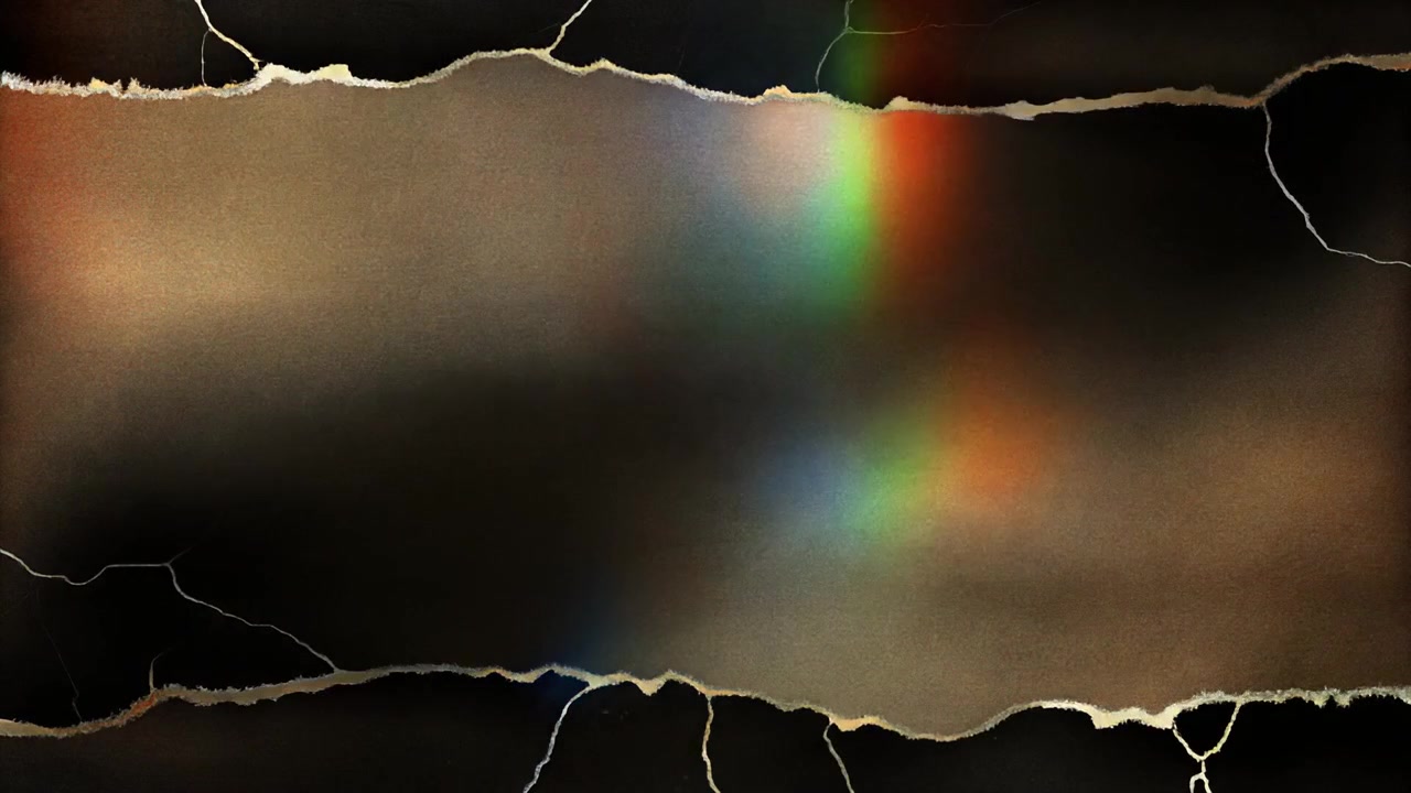 Abstract Background with Torn Paper Edges and Shifting Light Leaks