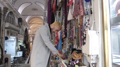 young man shopping