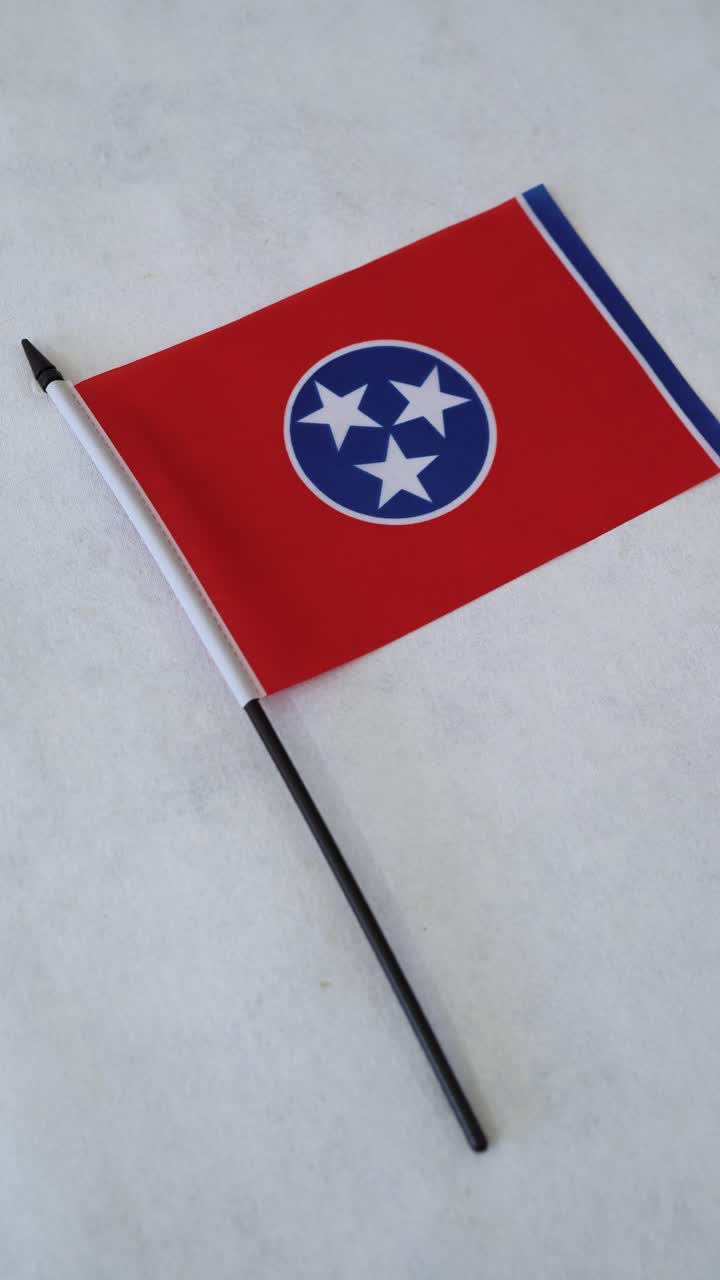 Bandiera dello stato del Tennessee. Scatto verticale
