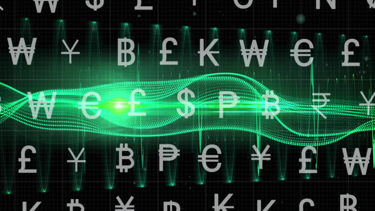 통화 기호의 애니메이션 및 연결을 통해 데이터 처리