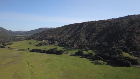 forested mountains and rural road near lake henshaw in san diego county, california usa