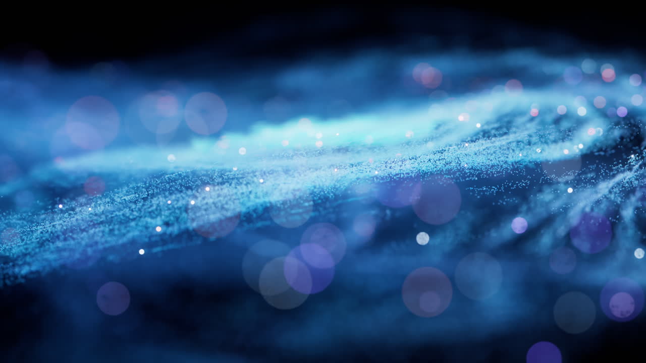 3d 렌더링으로 빛나는 입자의 밀도와 함께 다채로운 성운.