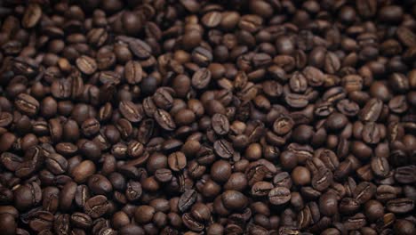 coffee roasting process - coffee beans in coffee roasting machine.