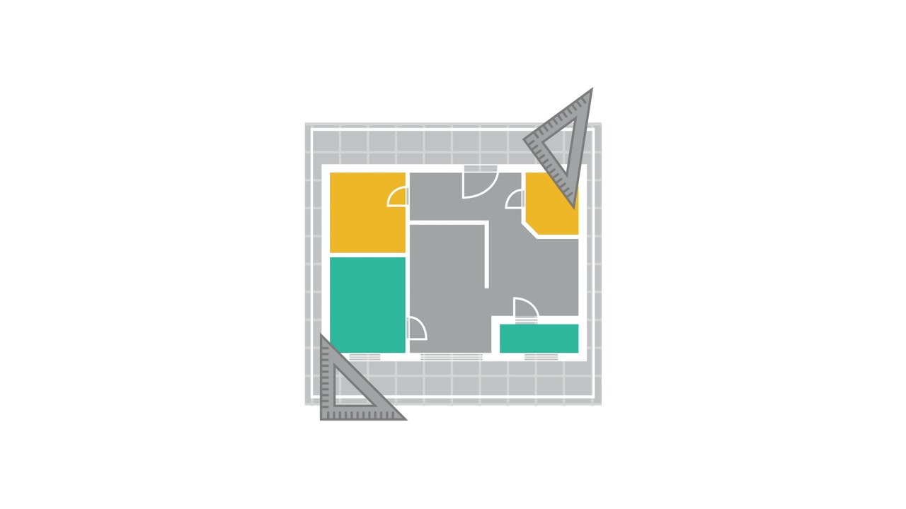 Animated Architectural Floor Plan with Measuring Tools