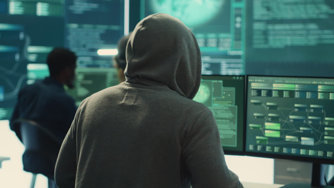 especialista en ciberseguridad que lleva a cabo la vigilancia cibernética y la detección de amenazas