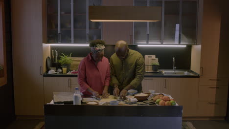 African-american-couple-in-the-kitchen