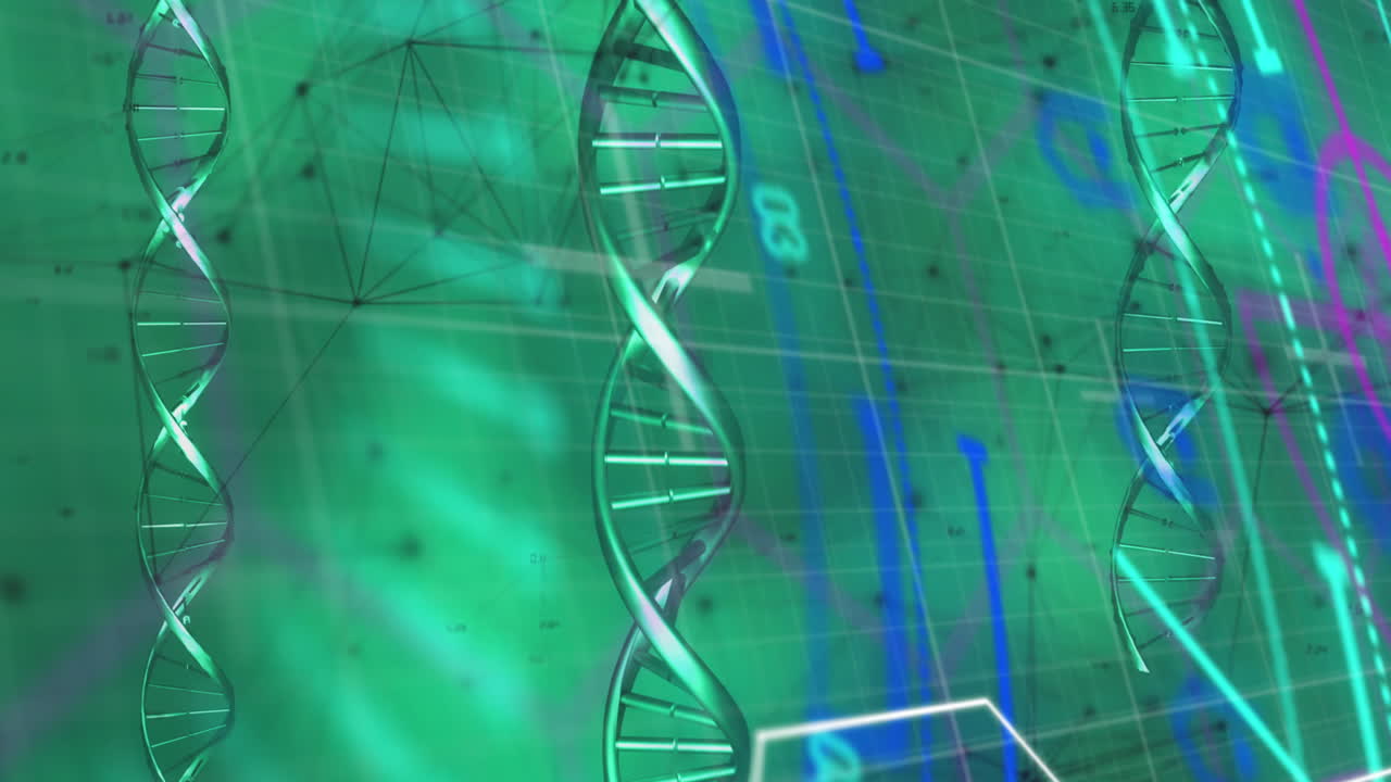 Animation of scope scanning over dna strands