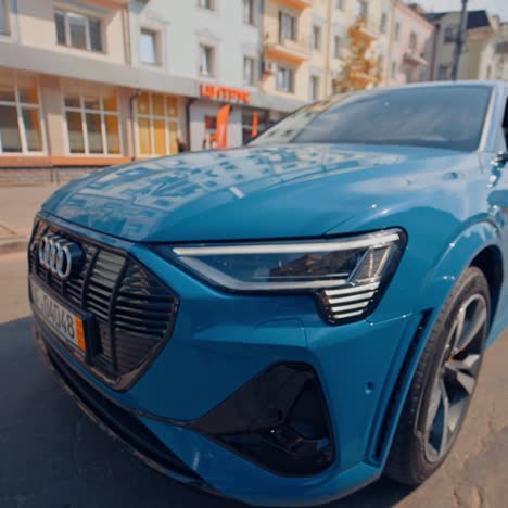 audi e-tron at test drive. new all electric audi e tron sportback