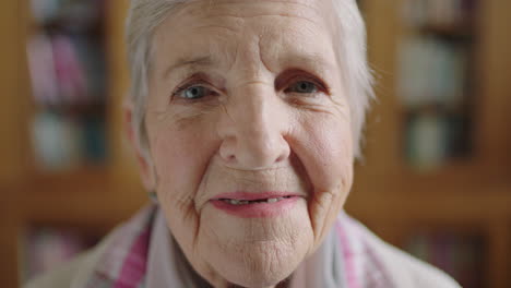 close-up-portrait-of-elderly-caucasian-woman-in-library-smiling-optimistic-enjoying-old-age-retirement