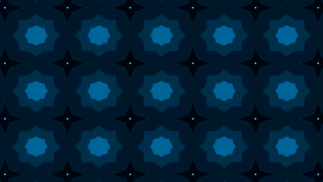 animated mural kaleidoscope in blue and green colors