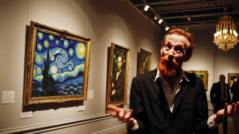 museum visit: the starry night and other paintings