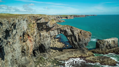 wales green bridge coast pembrokeshire nature