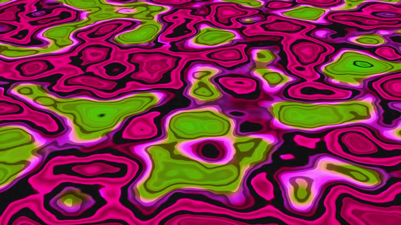 Abstract Psychedelic Pattern with Swirls and Lines