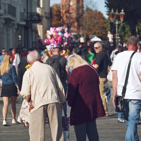 walking people in the street