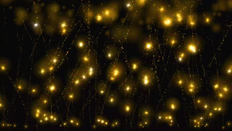 animación de partículas de estrellas brillantes gráficos de movimiento