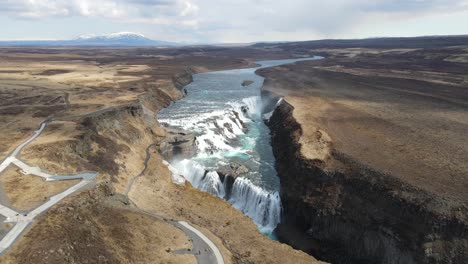 iceland waterfall gullfoss aerial drone 13.mp4