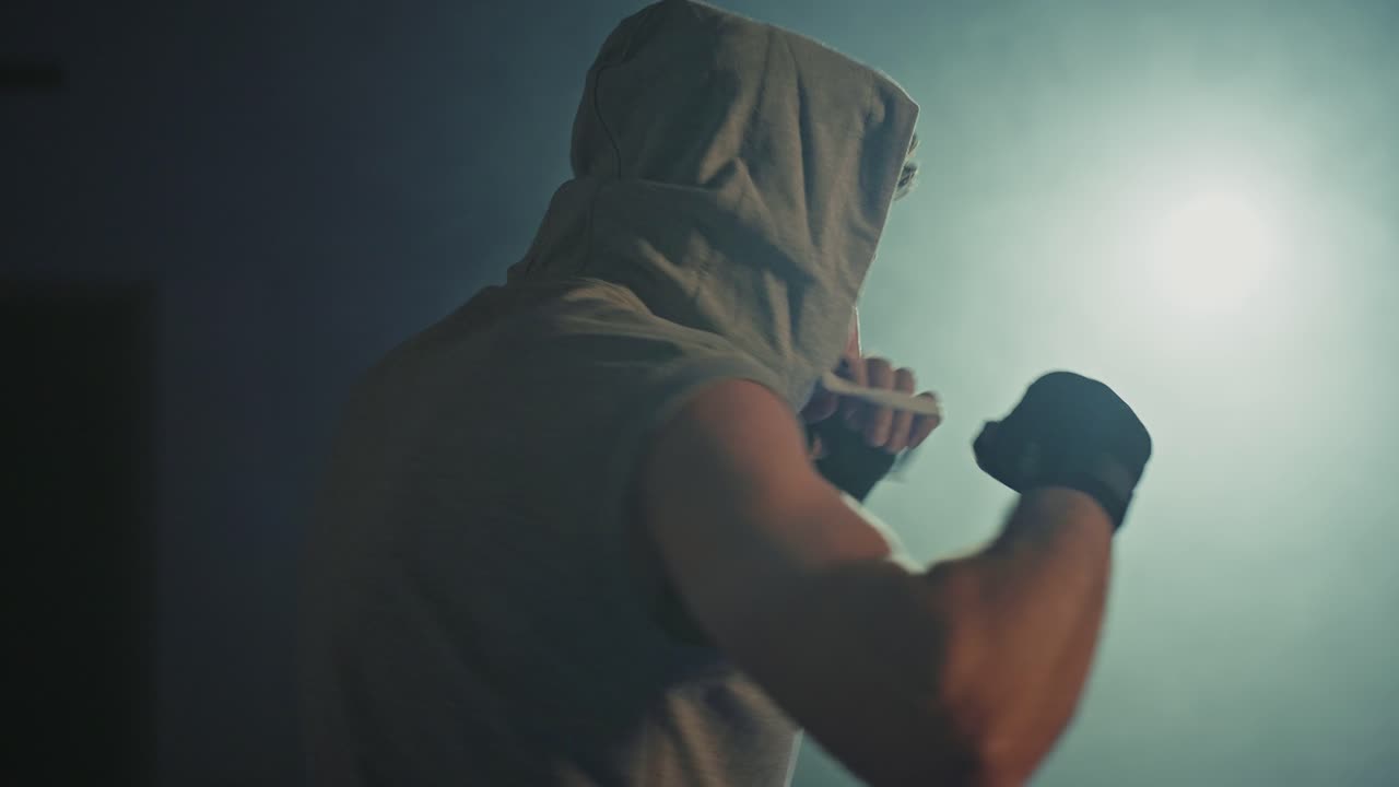 sesión de entrenamiento de boxeo