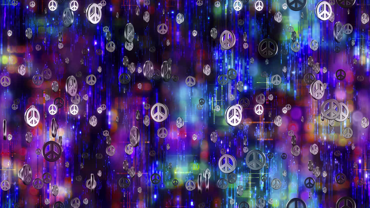 Peace Symbol Background LOOP TILE
